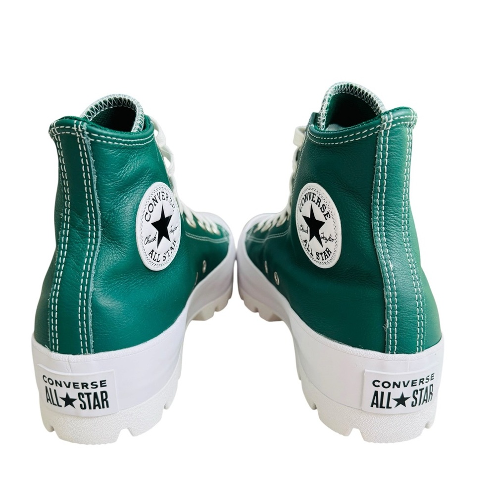 NWOB Converse Chuck  All Star Lugged Leather Platform High Top Green Womens 9